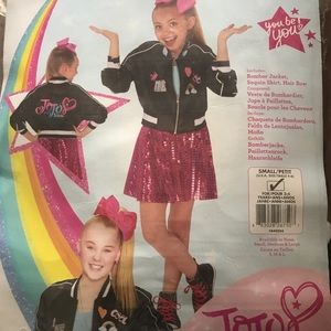 JoJo Siwa Black Bomber Jacket Costume Small
